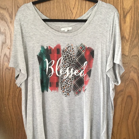 Maurices Tops - ❤️5/$20 Blessed Gray T-shirt by Maurices